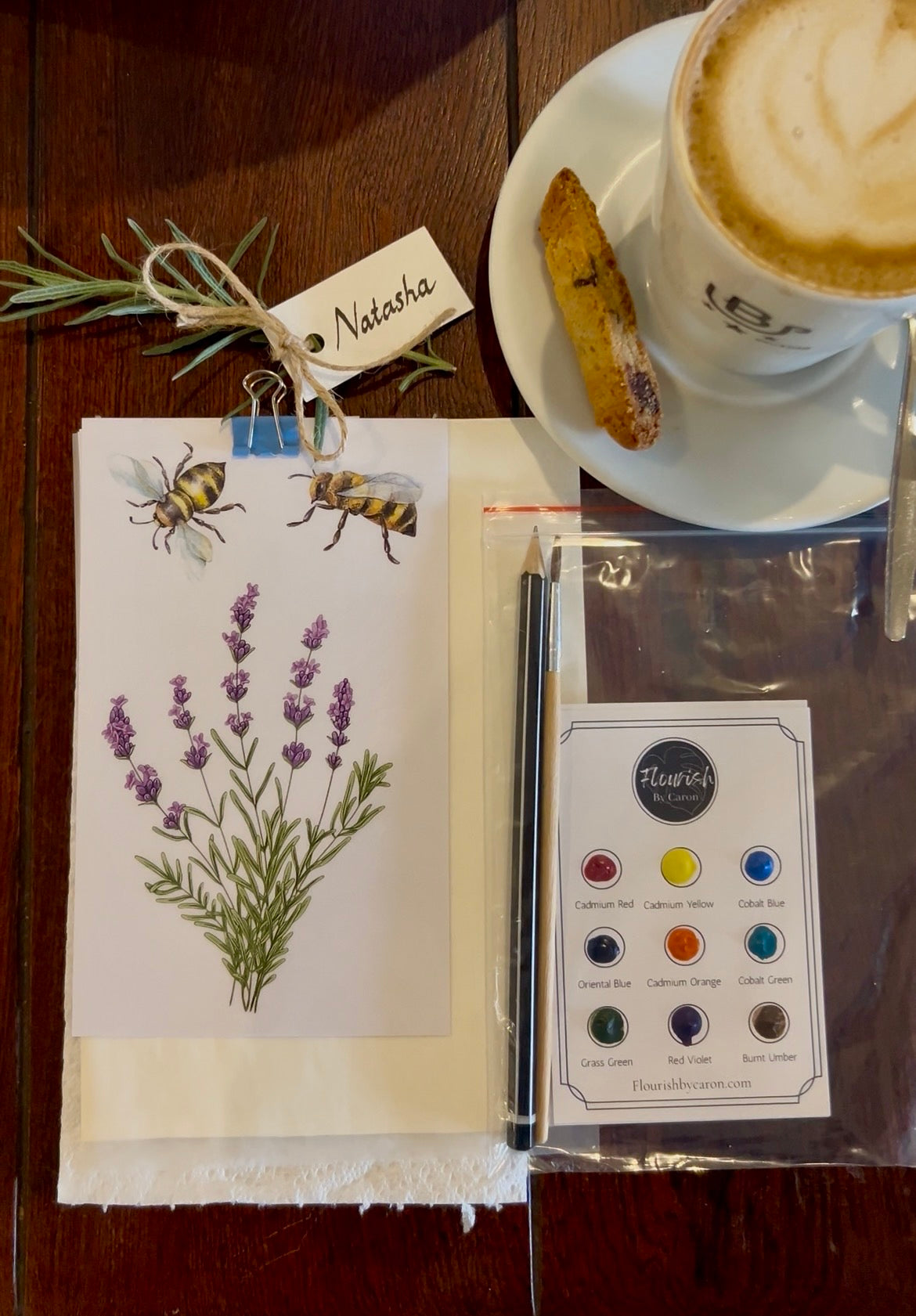 Lavender Watercolour Workshop 31st May, Warm Karoo