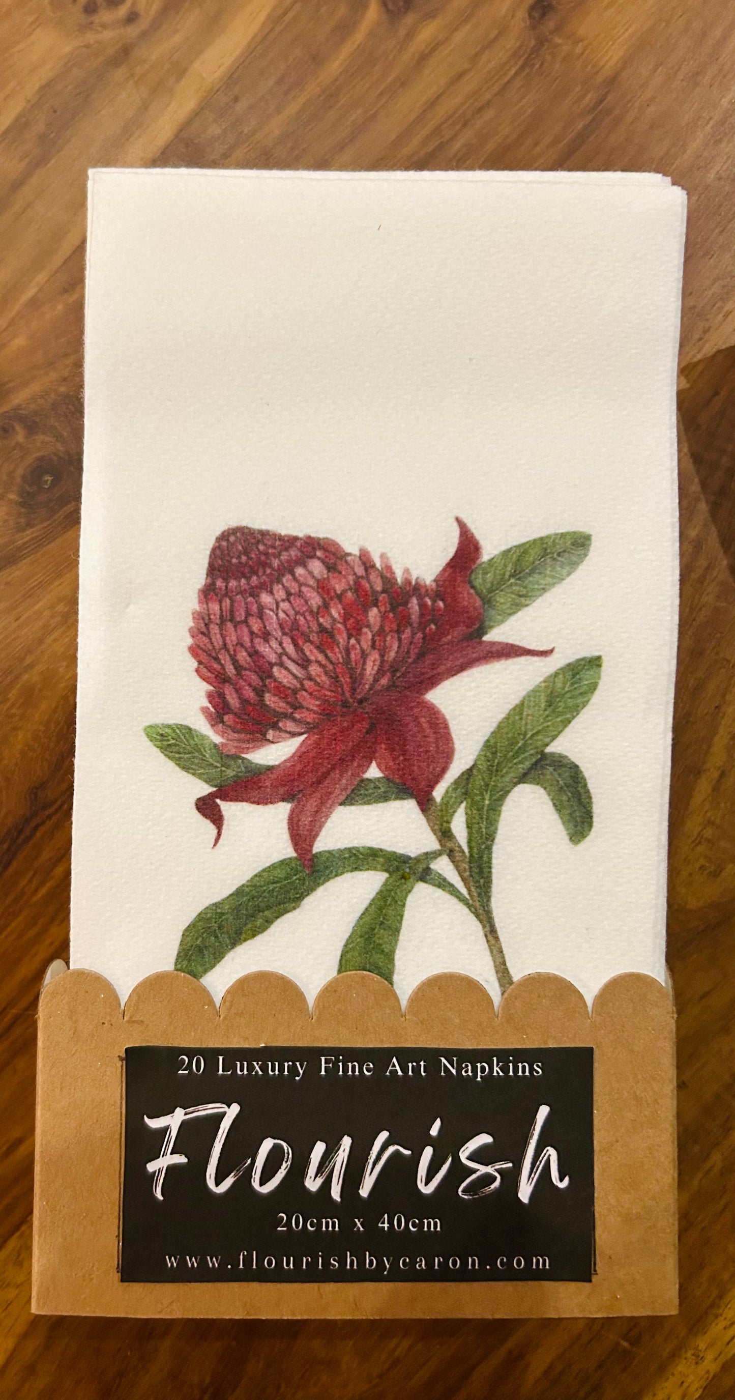 Waratah Protea Luxury Paper Napkins