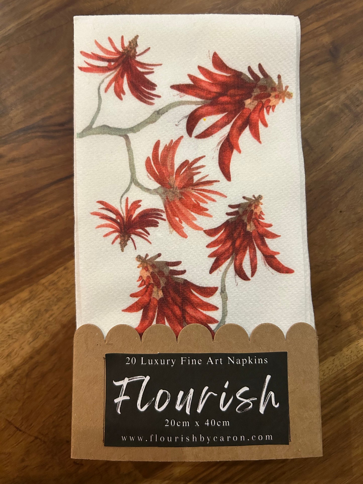 Origins Collection African Coral Tree Luxury Paper Napkins
