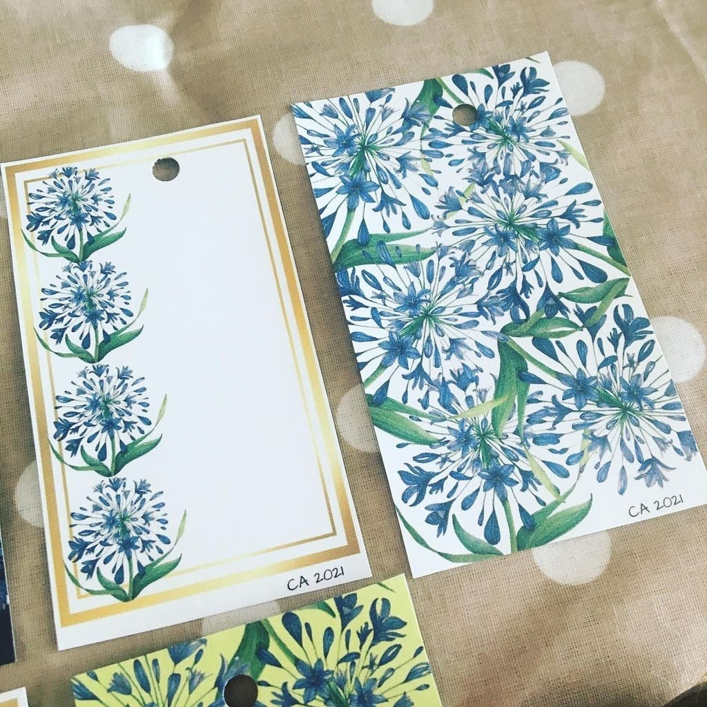 Agapanthus Gift Tags
