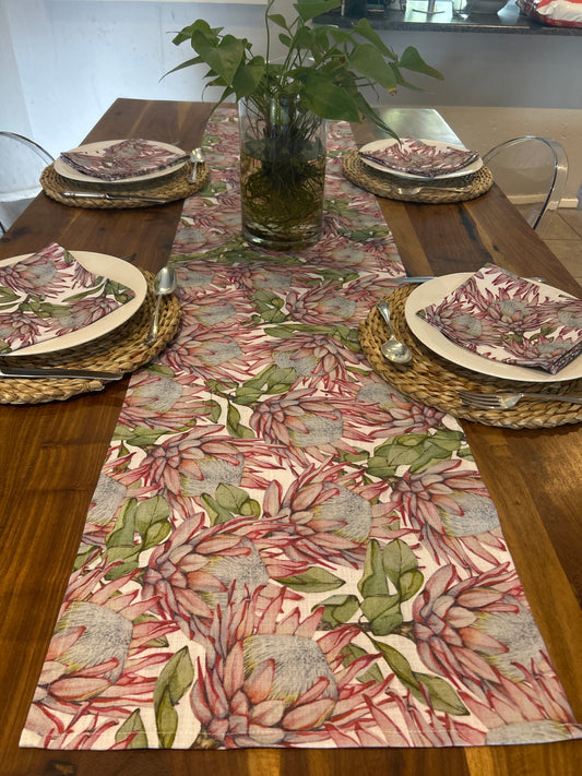 King Protea Table Runner