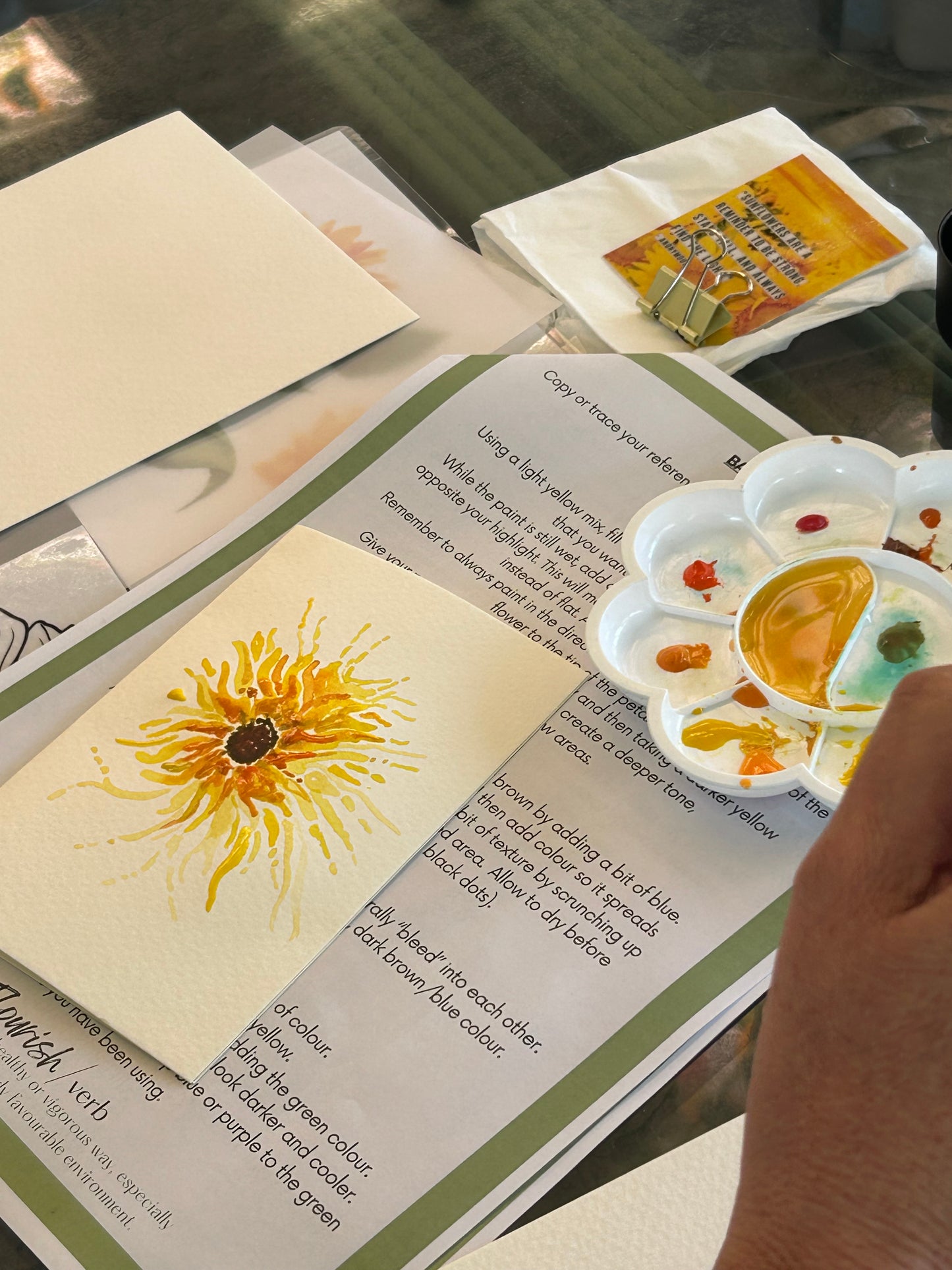 Sunflower Watercolour Course - 28th April 2026