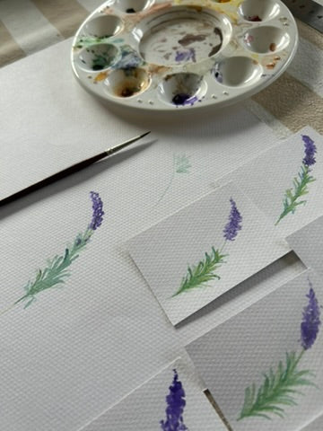 Lavender Watercolour Workshop 31st May, Warm Karoo