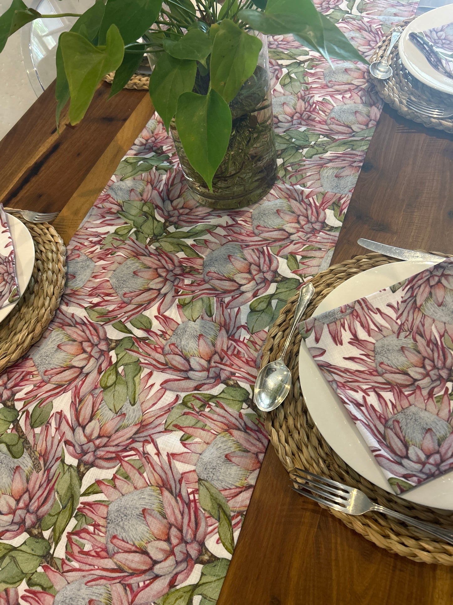 King Protea Table Runner
