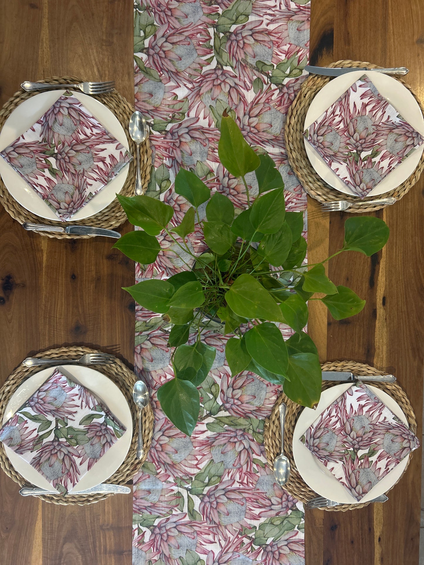 King Protea Table Runner