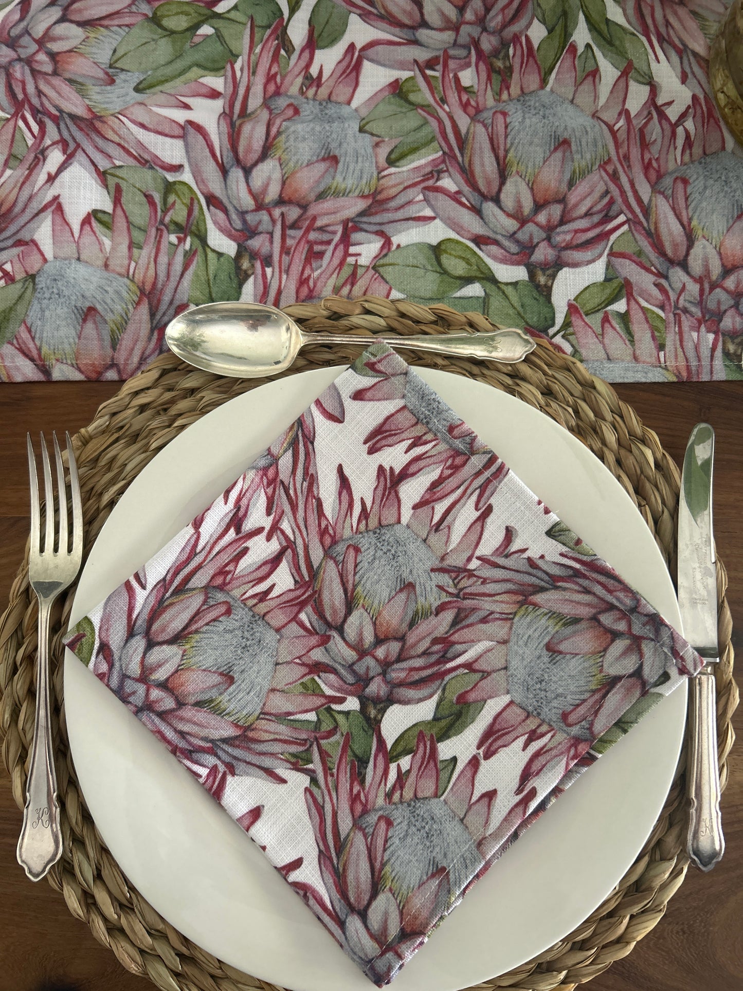 King Protea Table Runner