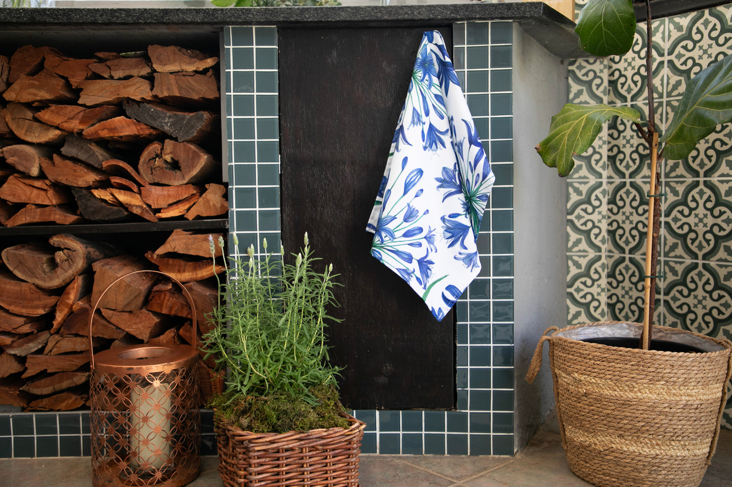Agapanthus Tea Towel