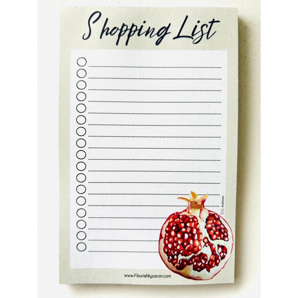 Pomegranate Shopping List