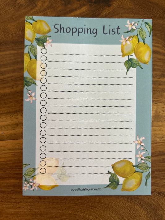 Lemons Magnetic Shopping List