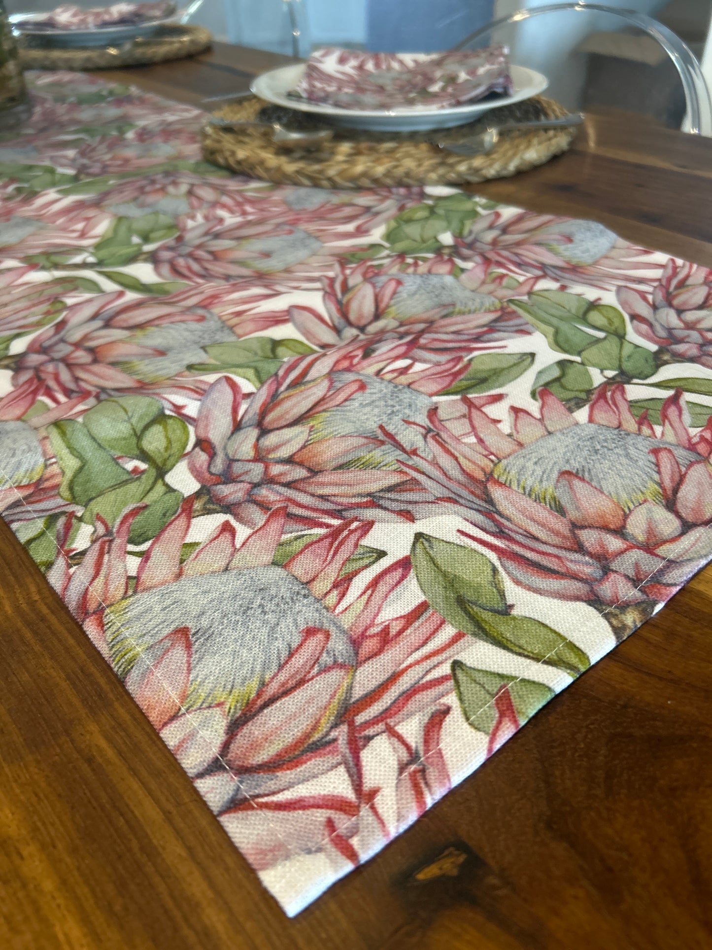 King Protea Table Runner
