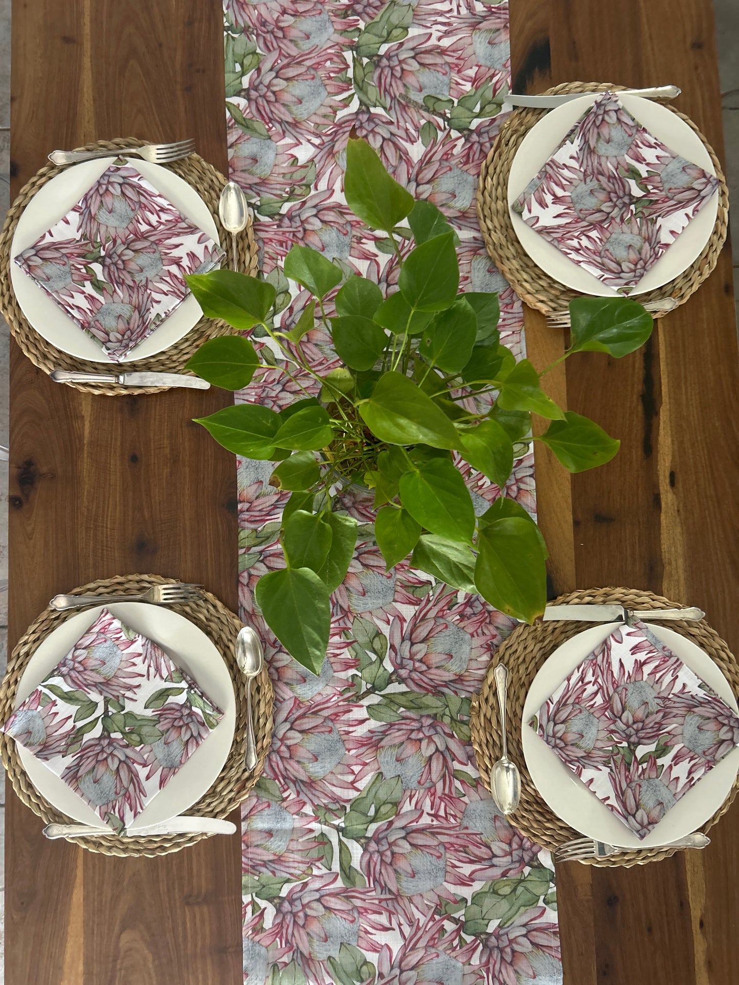 King Protea Table Runner