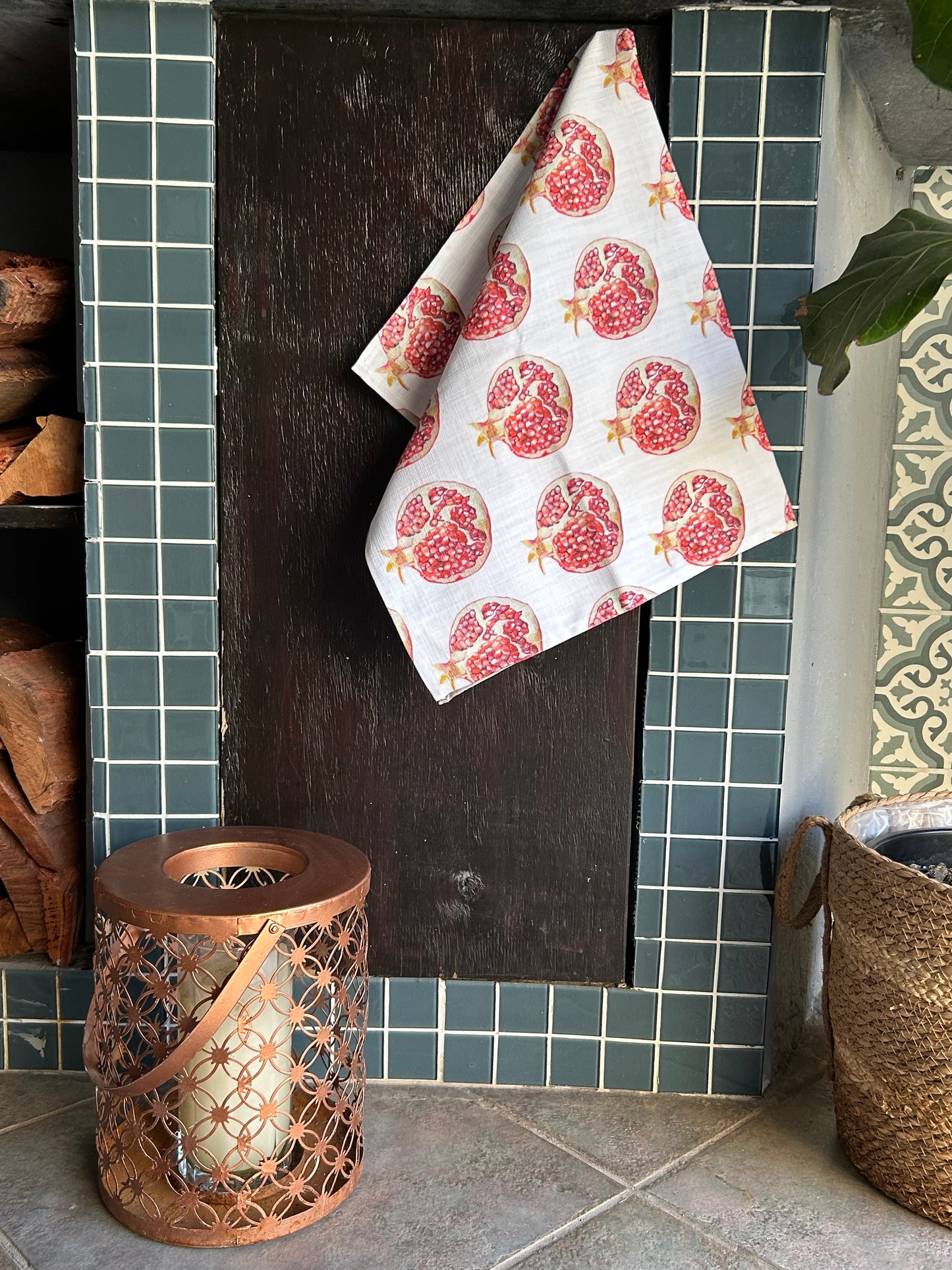 Pomegranate Tea Towel