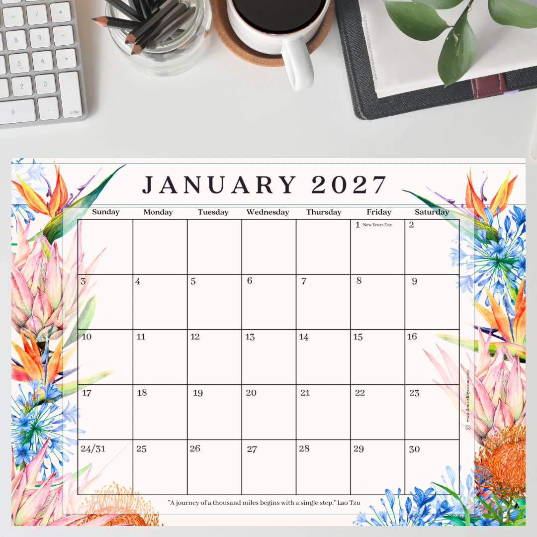 2027 Desk Calendar