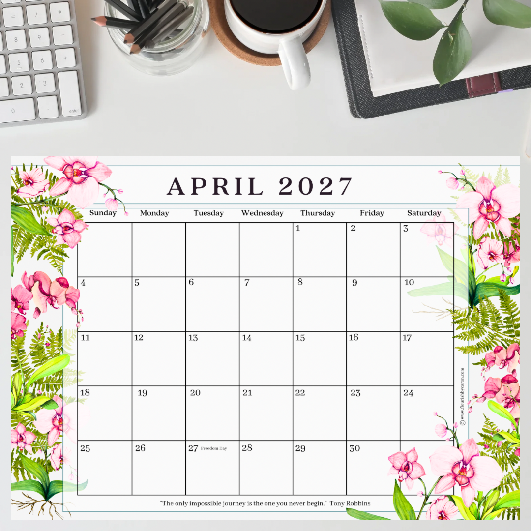 2027 Desk Calendar