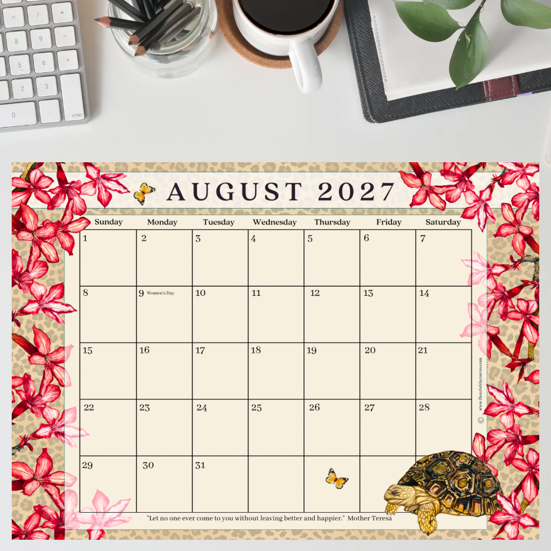 2027 Desk Calendar