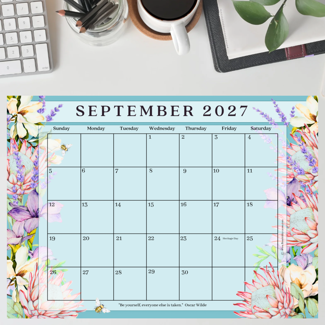 2027 Desk Calendar