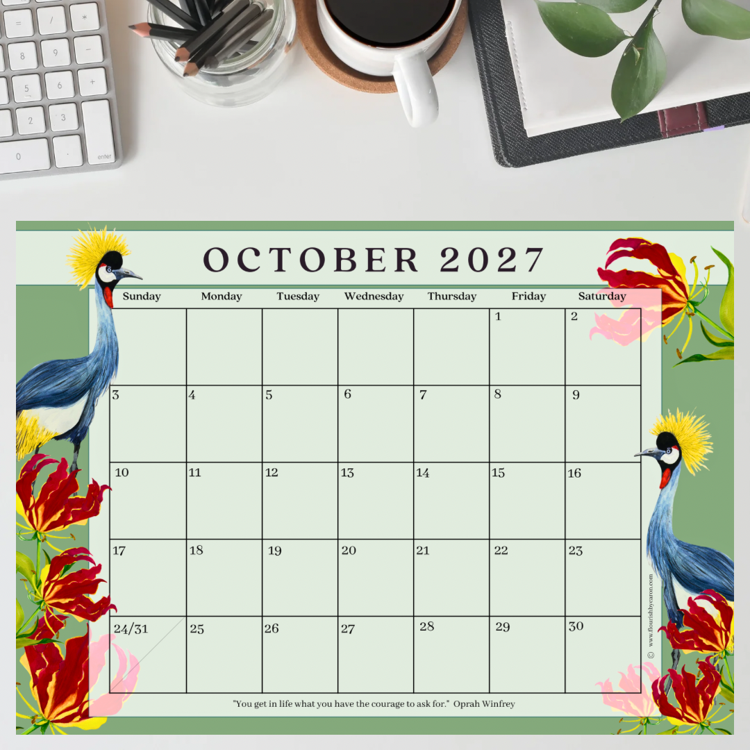 2027 Desk Calendar