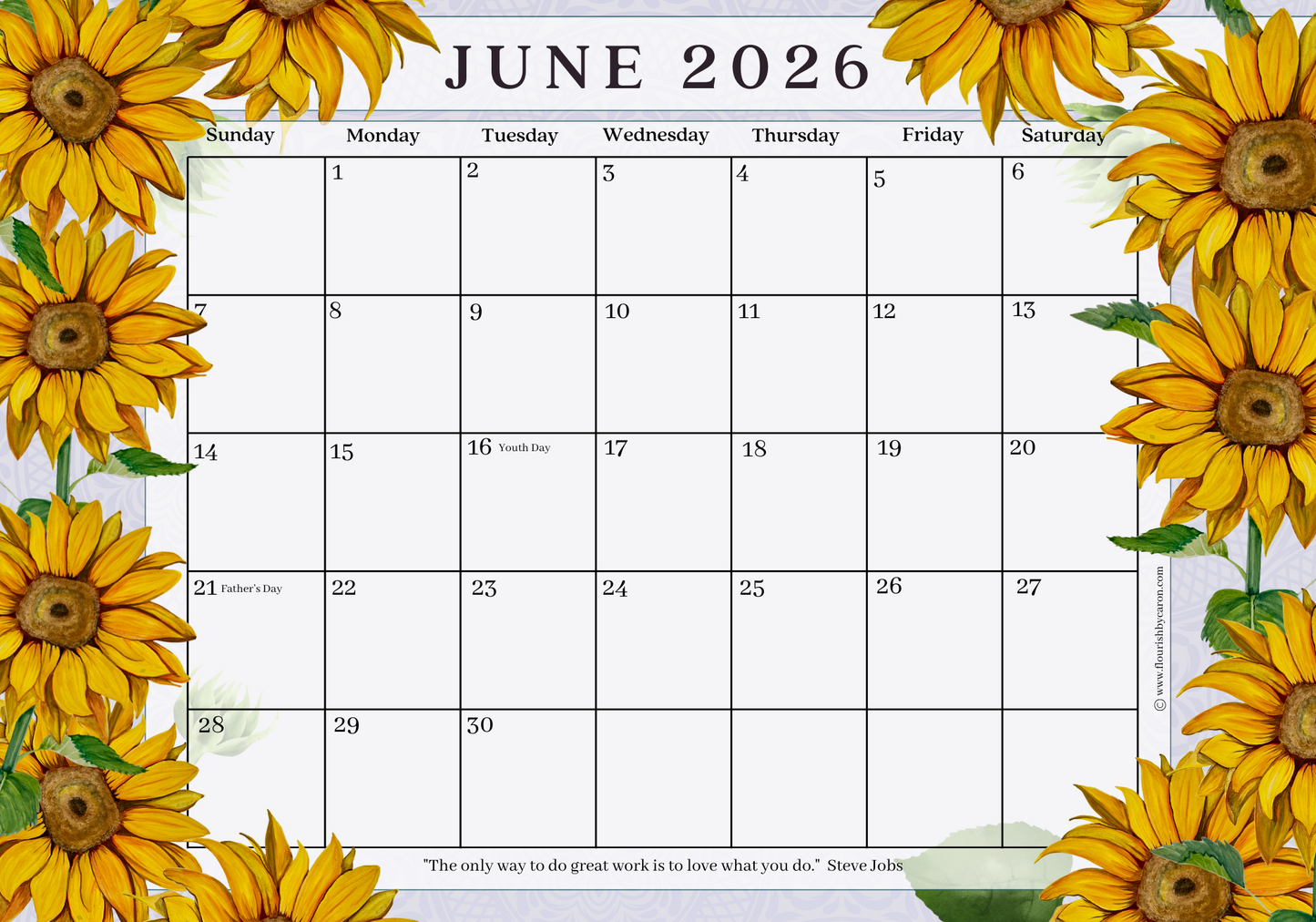 2026 Desk Calendar