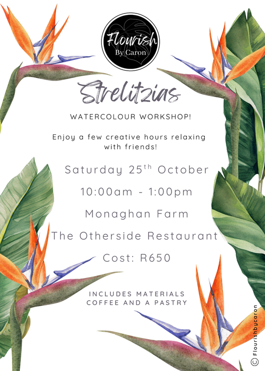 Strelitzia Watercolour Course - 25th October