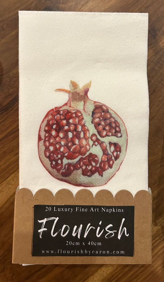 Harvest Collection Pomegranate Luxury Paper Napkins