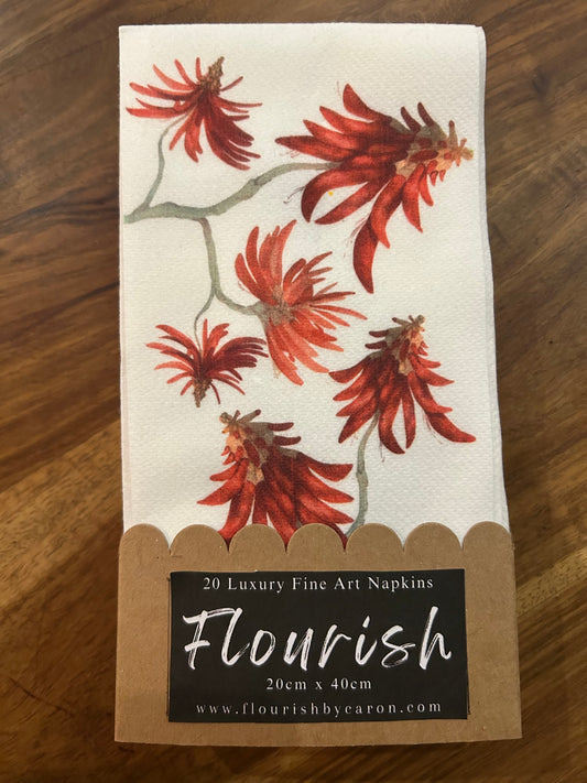 Origins Collection African Coral Tree Luxury Paper Napkins
