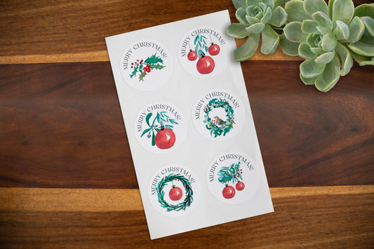 Occasion Collection Gift Stickers - Merry Christmas