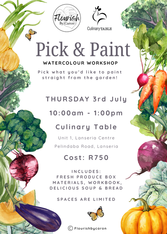Pick & Paint Watercolour Experience - 3rd July 2025