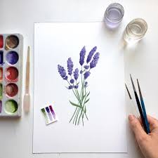 Lavender Watercolour Workshop 31st May, Warm Karoo